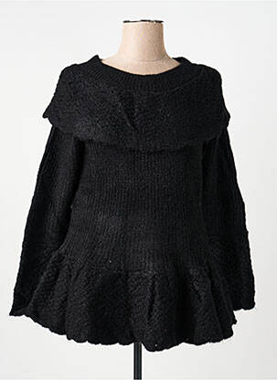 Pull coupe cintrée manches longues noir RHUM RAISIN femme