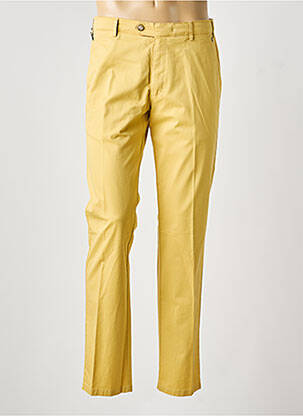 Pantalon chino stretch taille normale jaune MEYER homme