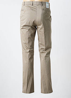 Pantalon chino tissage chiné taille normale marron MEYER homme