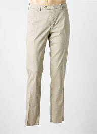 Pantalon chino imprimé imprimé prince de galle taille normale beige MEYER homme