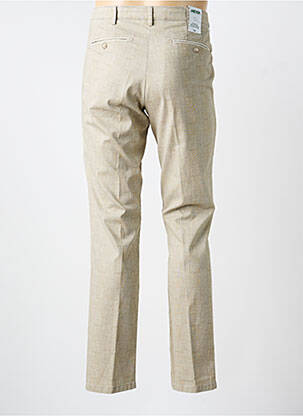Pantalon chino imprimé imprimé prince de galle taille normale beige MEYER homme