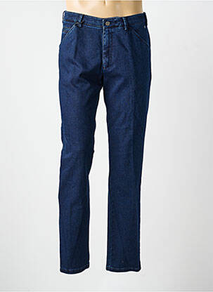 Pantalon chino stretch taille normale bleu MEYER homme