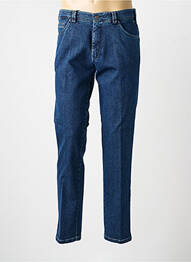 Pantalon chino stretch taille basse bleu MEYER homme