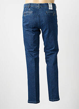 Pantalon chino stretch taille basse bleu MEYER homme
