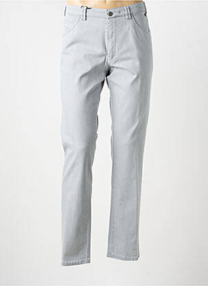 Pantalon chino stretch taille normale gris MEYER homme