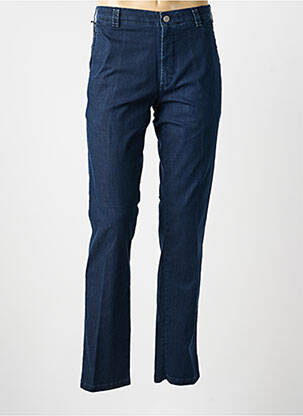 Pantalon chino stretch taille normale bleu MEYER homme
