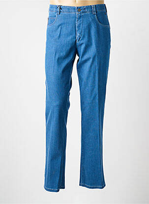 Pantalon chino stretch taille normale bleu MEYER homme