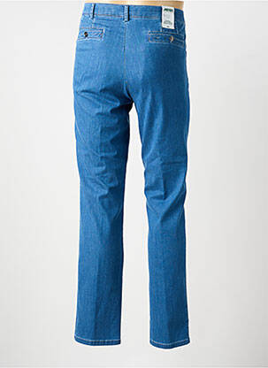 Pantalon chino stretch taille normale bleu MEYER homme