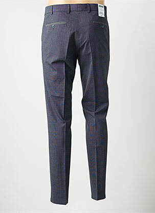 Pantalon slim tissage chiné taille basse bleu MEYER homme