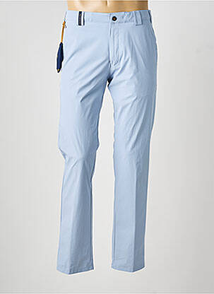 Pantalon chino tissage popeline taille normale bleu MEYER homme