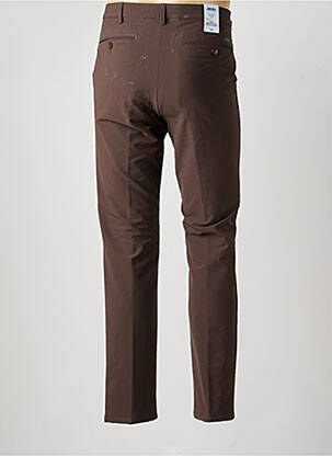 Pantalon chino stretch taille normale marron MEYER homme