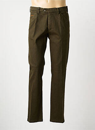 Pantalon chino stretch taille normale vert MEYER homme