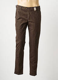 Pantalon chino stretch taille normale marron MMX homme