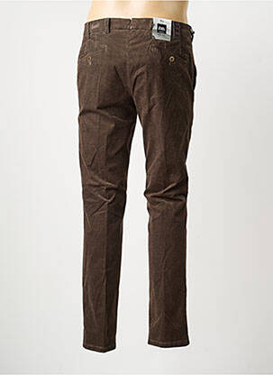 Pantalon chino stretch taille normale marron MMX homme