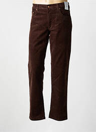 Pantalon slim stretch taille normale marron M5 BY MEYER homme