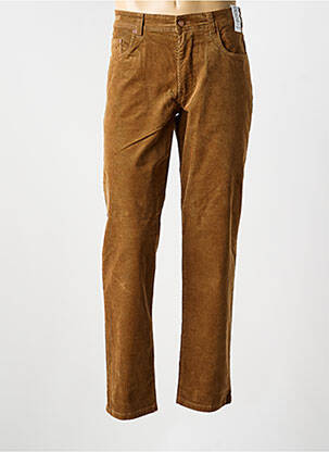 Pantalon slim tissage velours taille normale marron clair M5 BY MEYER homme