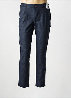 Pantalon chino tissage chiné taille basse bleu M5 BY MEYER homme