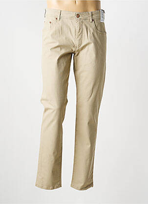 Pantalon slim tissage popeline taille normale beige M5 BY MEYER homme