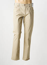 Pantalon slim tissage popeline taille normale beige M5 BY MEYER homme