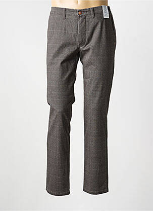 Pantalon chino imprimé imprimé prince de galle taille normale gris M5 BY MEYER homme
