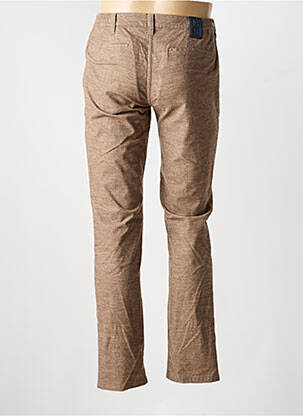 Pantalon chino tissage chiné taille normale marron M5 BY MEYER homme