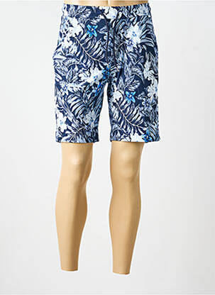 Bermuda taille élastique bleu DESOTO homme