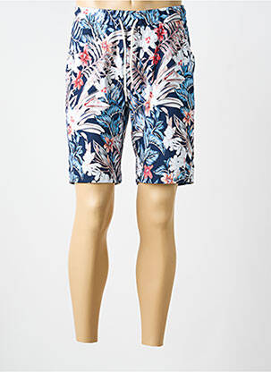 Bermuda taille élastique bleu DESOTO homme