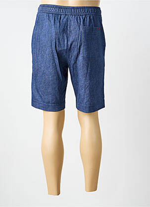 Bermuda taille élastique taille normale bleu DESOTO homme