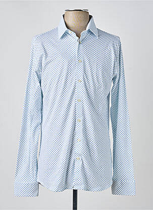 Chemise manches longues imprimé fantaisie bleu DESOTO homme