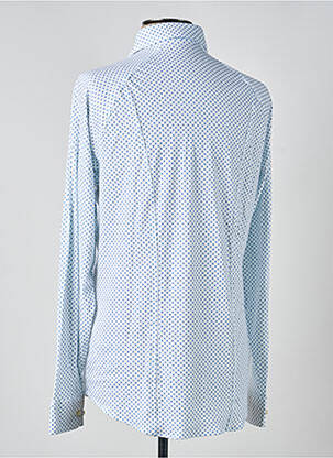 Chemise manches longues imprimé fantaisie bleu DESOTO homme