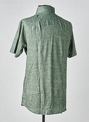 Chemise manches courtes coupe cintrée vert DESOTO homme
