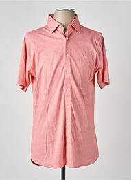 Chemise manches courtes coupe cintrée orange DESOTO homme