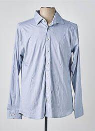 Chemise manches longues coupe cintrée bleu DESOTO homme