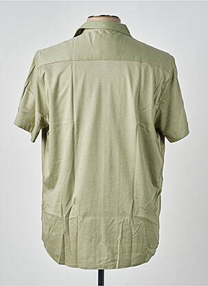 Chemise manches courtes col tailleur vert DESOTO homme