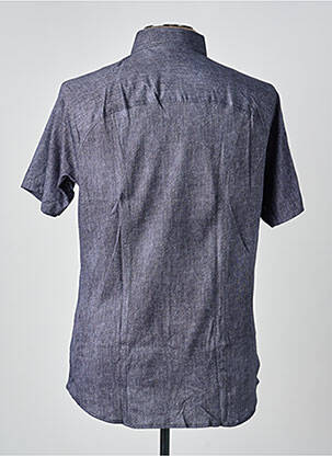 Chemise manches courtes col tailleur gris DESOTO homme