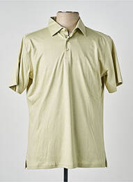 Polo tissage jersey manches courtes vert DESOTO homme