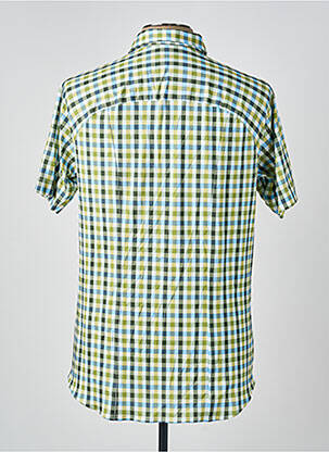 Chemise manches courtes imprimé carreaux vert DESOTO homme