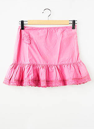 Jupe mi-longue taille normale rose RWD fille