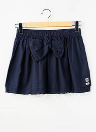 Jupe mi-longue tissage popeline bleu IKKS fille
