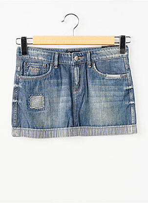 Jupe mi-longue maille semi-opaque bleu PEPE JEANS fille