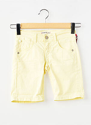 Bermuda tissage popeline jaune CHIPIE fille