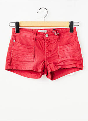 Short tissage denim rouge CHIPIE fille