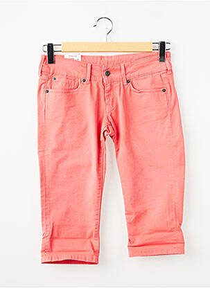 Bermuda stretch taille ajustable rouge PEPE JEANS fille