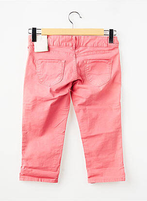 Jeans coupe slim stretch taille à pinces rose PEPE JEANS fille