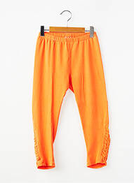 Legging stretch taille élastique orange ELIANE ET LENA fille