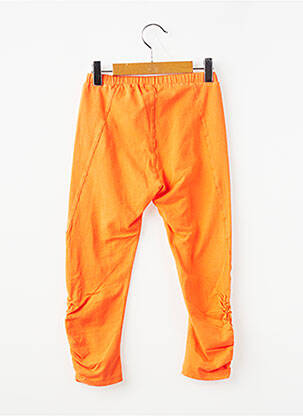 Legging stretch taille élastique orange ELIANE ET LENA fille
