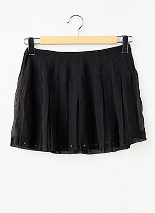 Jupe mi-longue taille normale noir IKKS fille