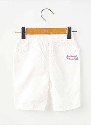 Pantacourt taille élastique taille élastique blanc JEAN BOURGET fille