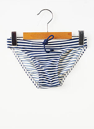 Slip de bain imprimé rayures bleu LE PETIT BAIGNEUR garçon