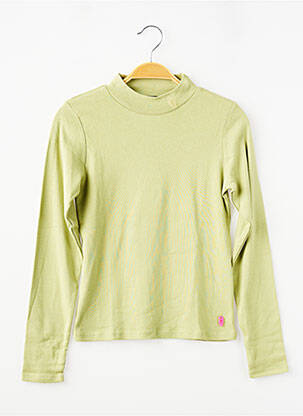 Sous-pull stretch manches longues vert DIPLODOCUS fille